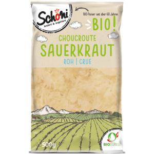 Schöni Sauerkraut Bio roh, 500 g Schöni Sauerkraut Bio roh, 500 g