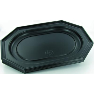 Schale 42 x 28 x 7 cm schwarz