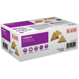Kadi Samosa mit Gemüse, TK, 30 x 50 g / 1,5 kg