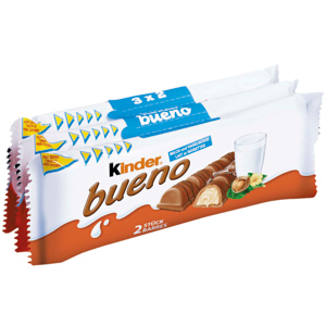 Kinder Bueno T3, 10 x 3 x 43 g