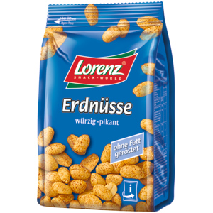 Lorenz Erdnüsse fettfrei, geröstet, 150 g