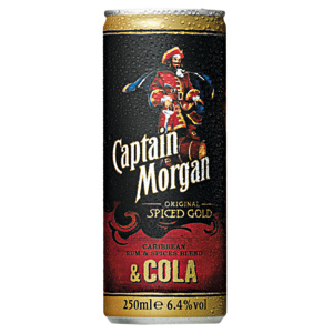 Captain Morgan & Cola  5% Vol., Pack zu 12 Dosen