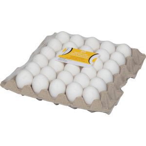 Uova importate, allevamento al suolo, 53g+, 30 pezzi