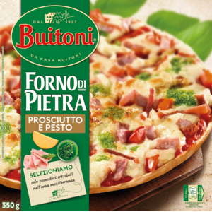 Buitoni Pizza Forno di Pietra Prosciutto e Pesto, tiefgekühlt, 350 g