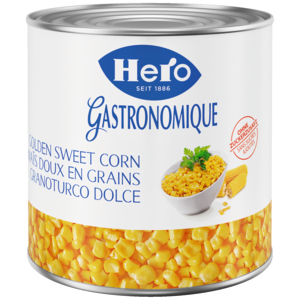 Hero Golden Sweet Corn - Süssmais, 6 x 2,215 kg Hero Golden Sweet Corn - Süssmais, 6 x 2,215 kg