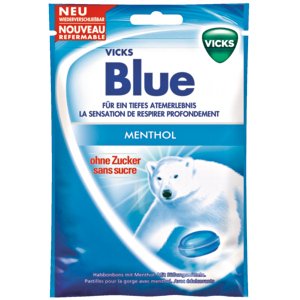 Vicks Blue ohne Zucker, 5 x 72 g