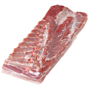 Schweins-Brust mit Schwarte ohne Bein, offen, ca. 3 kg