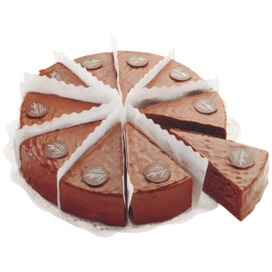 Romer's Sacher Torte, geschnitten, tiefgekühlt, 1,1 kg Romer's Sacher Torte, geschnitten, tiefgekühlt, 1,1 kg
