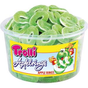 Trolli Apfel-Fruchtgummiringe, 150 Stück Trolli Apfel-Fruchtgummiringe, 150 Stück