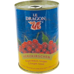 Le Dragon Herzkirschen, rot, entsteint, 2 x 6 x 410 g Le Dragon Herzkirschen, rot, entsteint, 2 x 6 x 410 g