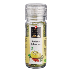 Swiss Alpine Herbs Bio Knospe Raclette & Fondue, 28 g Swiss Alpine Herbs Bio Knospe Raclette & Fondue, 28 g