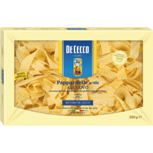 De Cecco Pappardelle n°101, mit Ei, 12 x 250 g De Cecco Pappardelle n°101, mit Ei, 12 x 250 g