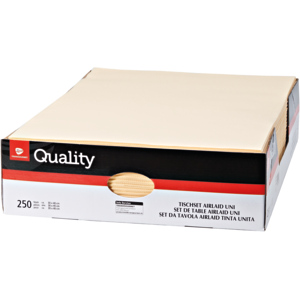 Quality Tischset Airlaid, 30 x 40 cm, champagne, 250 St Quality Tischset Airlaid, 30 x 40 cm, champagne, 250 St