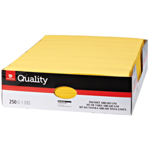 Quality Tischset Airlaid, 30 x 40 cm, gelb, 250 St Quality Tischset Airlaid, 30 x 40 cm, gelb, 250 St