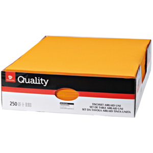 Quality Tischset Airlaid, 30 x 40 cm, orange, 250 St Quality Tischset Airlaid, 30 x 40 cm, orange, 250 St