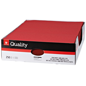 Quality Tischset Airlaid, 30 x 40 cm, bordeaux, 250 St