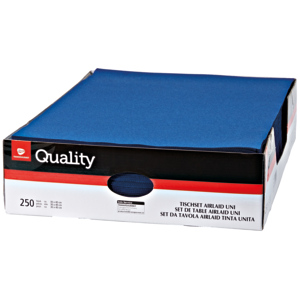 Quality Tischset Airlaid, 30 x 40 cm, blau, 250 St