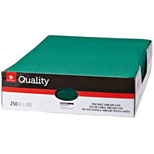 Quality Tischset Airlaid, 30 x 40 cm, grün, 250 St