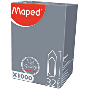 Maped Briefklammern 26 mm metall Pack zu 1000 Stück Maped Briefklammern 26 mm metall Pack zu 1000 Stück