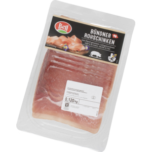 Bell Bündner Rohschinken geschnitten, 5 x ca. 120 g