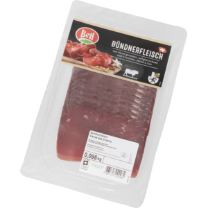 Bell Bündnerfleisch Eckstück, geschnitten, ca. 5 x 100 g Bell Bündnerfleisch Eckstück, geschnitten, ca. 5 x 100 g
