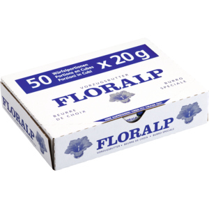 Floralp Butterportionen, Würfel, 50 x 20 g Floralp Butterportionen, Würfel, 50 x 20 g