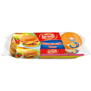 Jacquet Hamburger Buns geschnitten, 6 Stück Jacquet Hamburger Buns geschnitten, 6 Stück