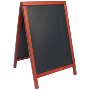 Securit Duplo Gehwegtafel, 55 x 85 cm, mahagoni