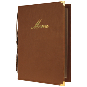 Securit Classic Menukarte, A4, braun Securit Classic Menukarte, A4, braun