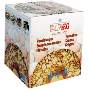 Danaeg Crêpes, tiefgekühlt, 50 x 50 g Danaeg Crêpes, tiefgekühlt, 50 x 50 g