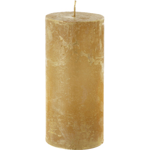 Zylinderkerze Rustico, lackiert, 70 x 150 mm, 60 h, gold