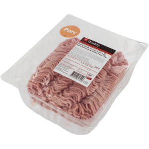 Viande de porc hachée, 3 mm, 1 kg