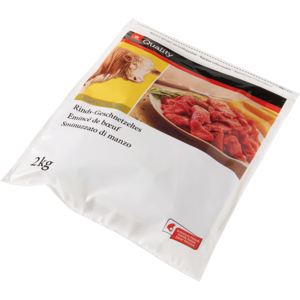 Quality Rinds-Geschnetzeltes, tiefgekühlt, 3 x 2 kg Quality Rinds-Geschnetzeltes, tiefgekühlt, 3 x 2 kg