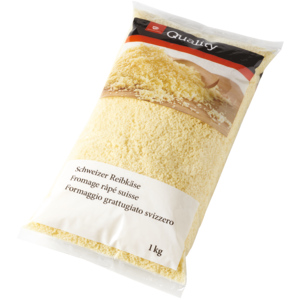 Quality Schweizer Reibkäse, 1 kg Quality Schweizer Reibkäse, 1 kg