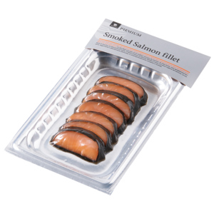Premium ASC Rauchlachs Rücken Filet Nori, kalt geräuchert, 100 g Premium ASC Rauchlachs Rücken Filet Nori, kalt geräuchert, 100 g