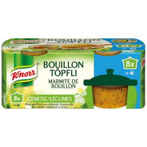 Knorr Bouillon Töpfli Gemüse, 224 g Knorr Bouillon Töpfli Gemüse, 224 g