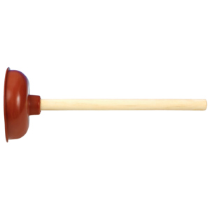 Abfluss-Entstopfer Gummi mit Holzstiel Abfluss-Entstopfer Gummi mit Holzstiel