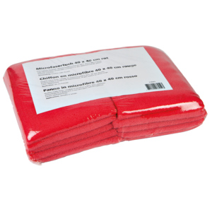 Ebnat Microfasertücher, 40 x 40 cm, rot, 10 St