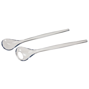 Salatbesteck Kunststoff transparent 32 cm Salatbesteck Kunststoff transparent 32 cm