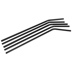 Knicktrinkhalm, 24 cm, Ø 5 mm, schwarz, Pack zu 250 Stück Knicktrinkhalm, 24 cm, Ø 5 mm, schwarz, Pack zu 250 Stück