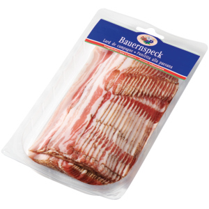 Bauernspeck geschnitten, ca. 300 g Bauernspeck geschnitten, ca. 300 g