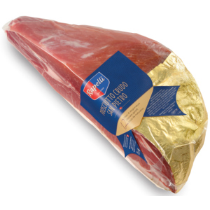Rapelli San Pietro Rohschinken, ohne Bein, ohne Schwarte, 12 Monate, 1/2, ca. 2,2 kg Rapelli San Pietro Rohschinken, ohne Bein, ohne Schwarte, 12 Monate, 1/2, ca. 2,2 kg