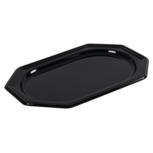 Traiteurplatte Kunststoff PET 35 x 24 cm schwarz Pack zu 5 Stück Traiteurplatte Kunststoff PET 35 x 24 cm schwarz Pack zu 5 Stück