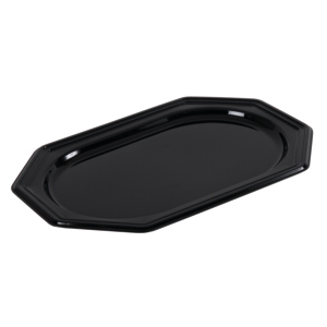Traiteurplatte Kunststoff PET 55 x 36 cm schwarz Pack zu 5 Stück Traiteurplatte Kunststoff PET 55 x 36 cm schwarz Pack zu 5 Stück