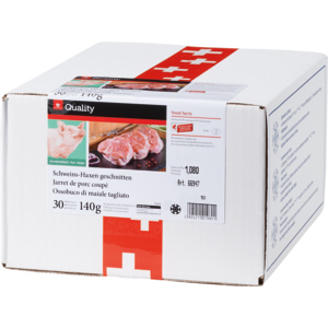 Schweins-Haxe geschnitten, tiefgekühlt, 30 x ca. 140 g Schweins-Haxe geschnitten, tiefgekühlt, 30 x ca. 140 g