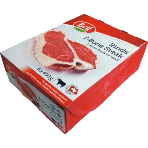 Rinds-T-Bone Steak, tiefgekühlt, 6 x ca. 400 g