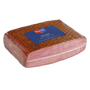 Rapelli Pastrami 1/2 geräucht, gekocht, ca. 1,4 kg Rapelli Pastrami 1/2 geräucht, gekocht, ca. 1,4 kg