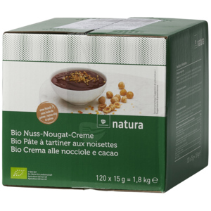 Natura Bio Nuss-Nougat-Creme, 120 x 15 g
