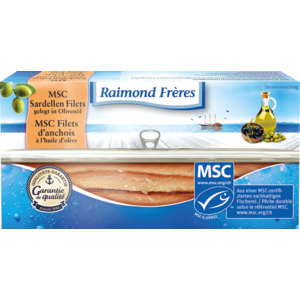 Raimond Frères, MSC, Sardellenfilets, gelegt in Olivenöl, 5 x 50 g