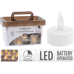 LED Teelichter weiss, Pack zu 24 Stück LED Teelichter weiss, Pack zu 24 Stück